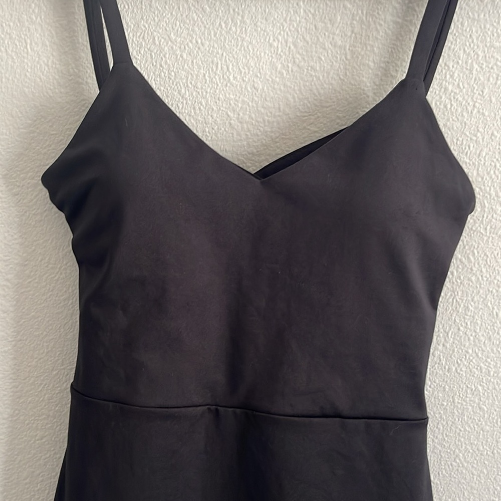 FABLETICS Women's Medium Malindi Black Athleisure Strappy Back Dress - Picture 5 of 9
